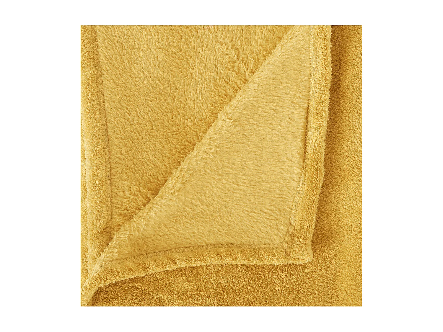 Plaid Microfibre Ocre 180 x 230 cm