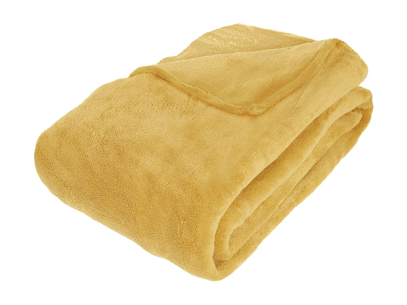 Plaid Microfibre Ocre 180 x 230 cm