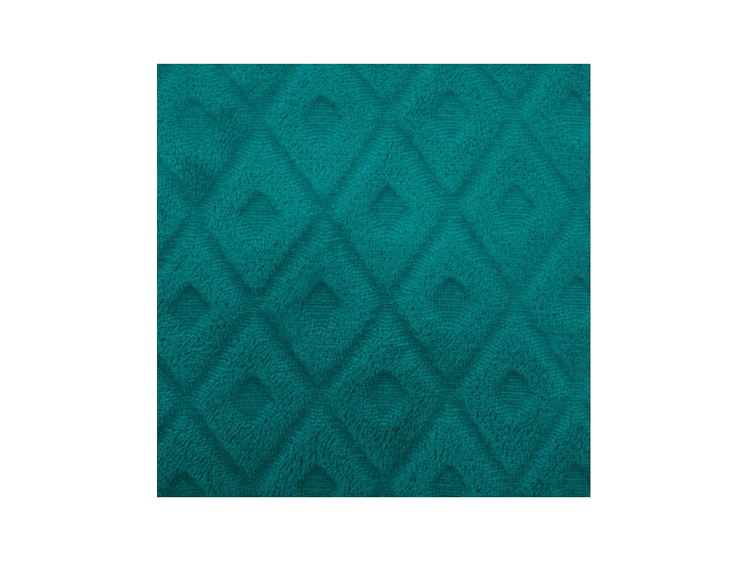 Plaid Bleu Canard motif Losange en relief  180 x 230 cm