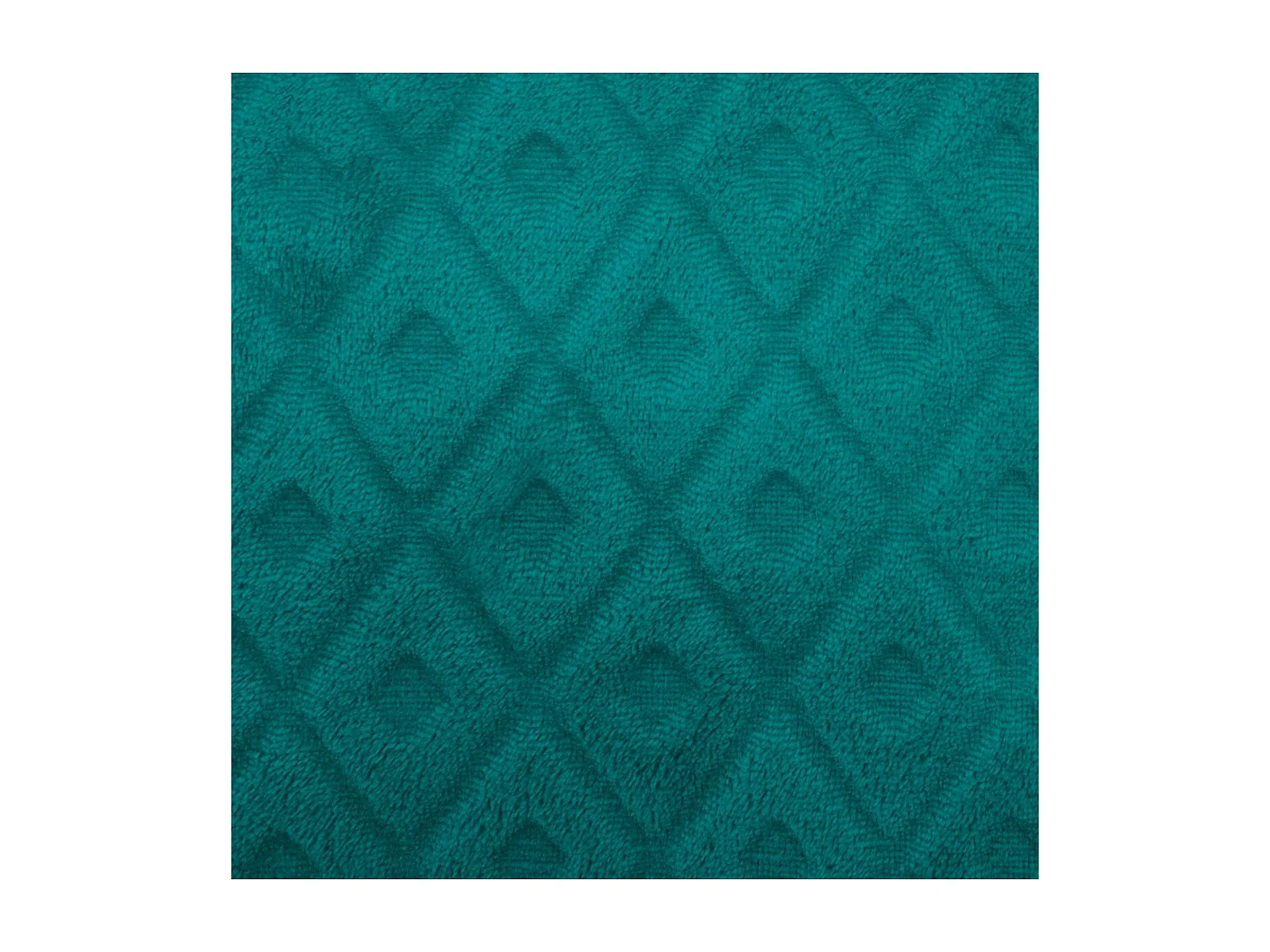 Plaid Bleu Canard motif Losange en relief  180 x 230 cm