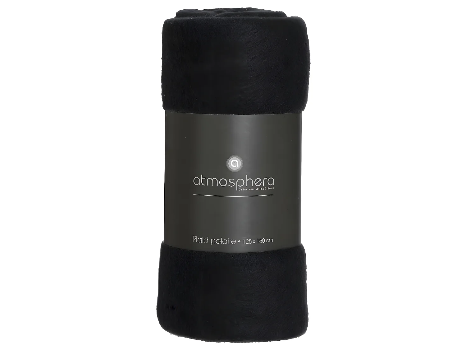 Plaid Polaire Noir 125 x 150 cm