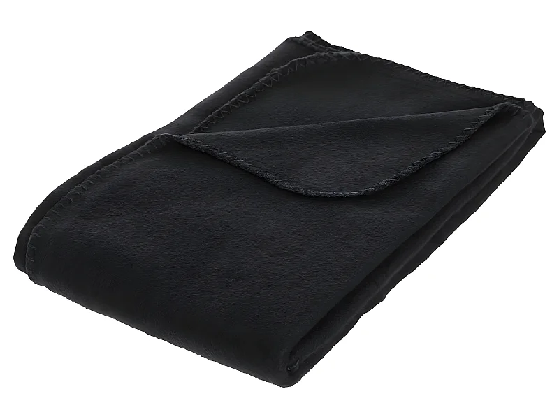 Plaid Polaire Noir 125 x 150 cm