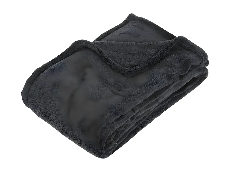 Plaid Microfibre Gris foncé 125 x 150 cm