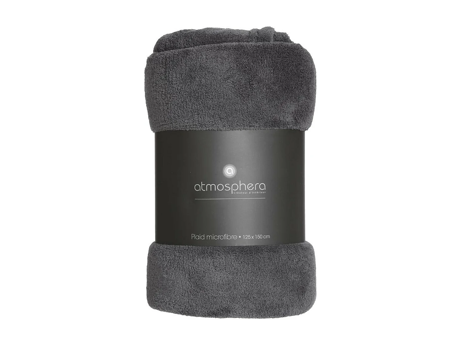 Plaid Microfibre Gris foncé 125 x 150 cm