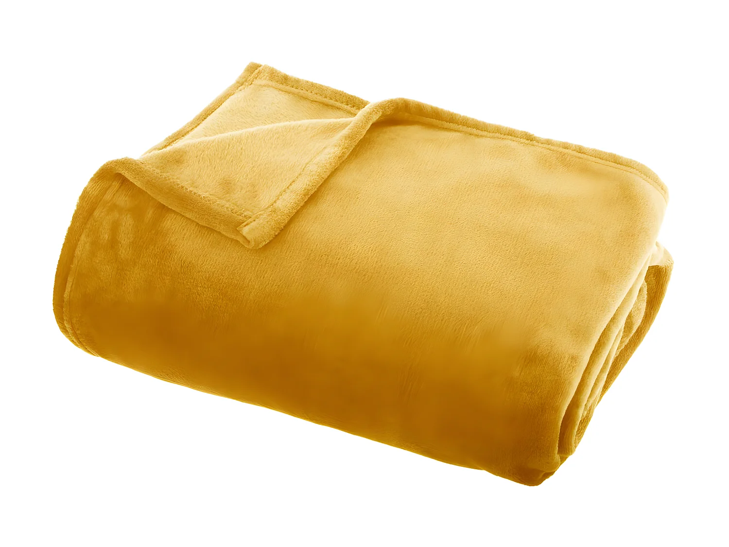 Plaid Flanelle Ocre 125 x 150 cm