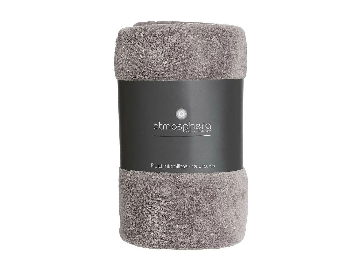 Plaid Microfibre Gris  125 x 150 cm