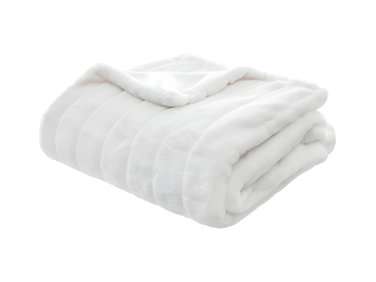 Plaid Fourrure manoir Blanc 120 x 160 cm