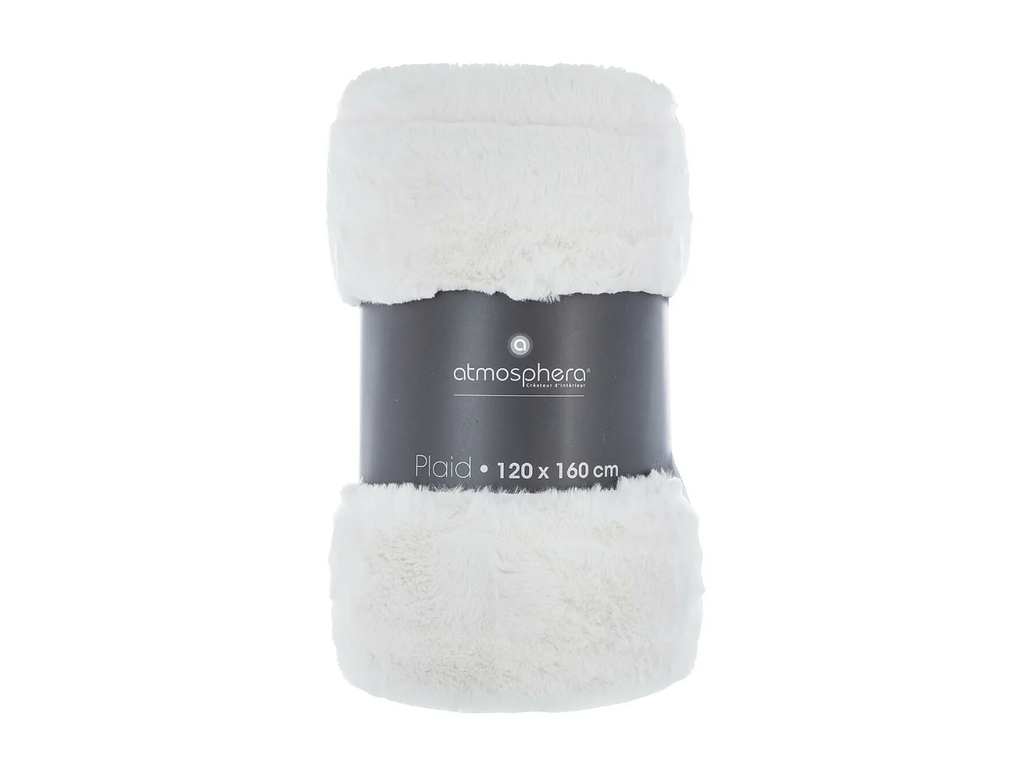 Plaid Fourrure manoir Blanc 120 x 160 cm