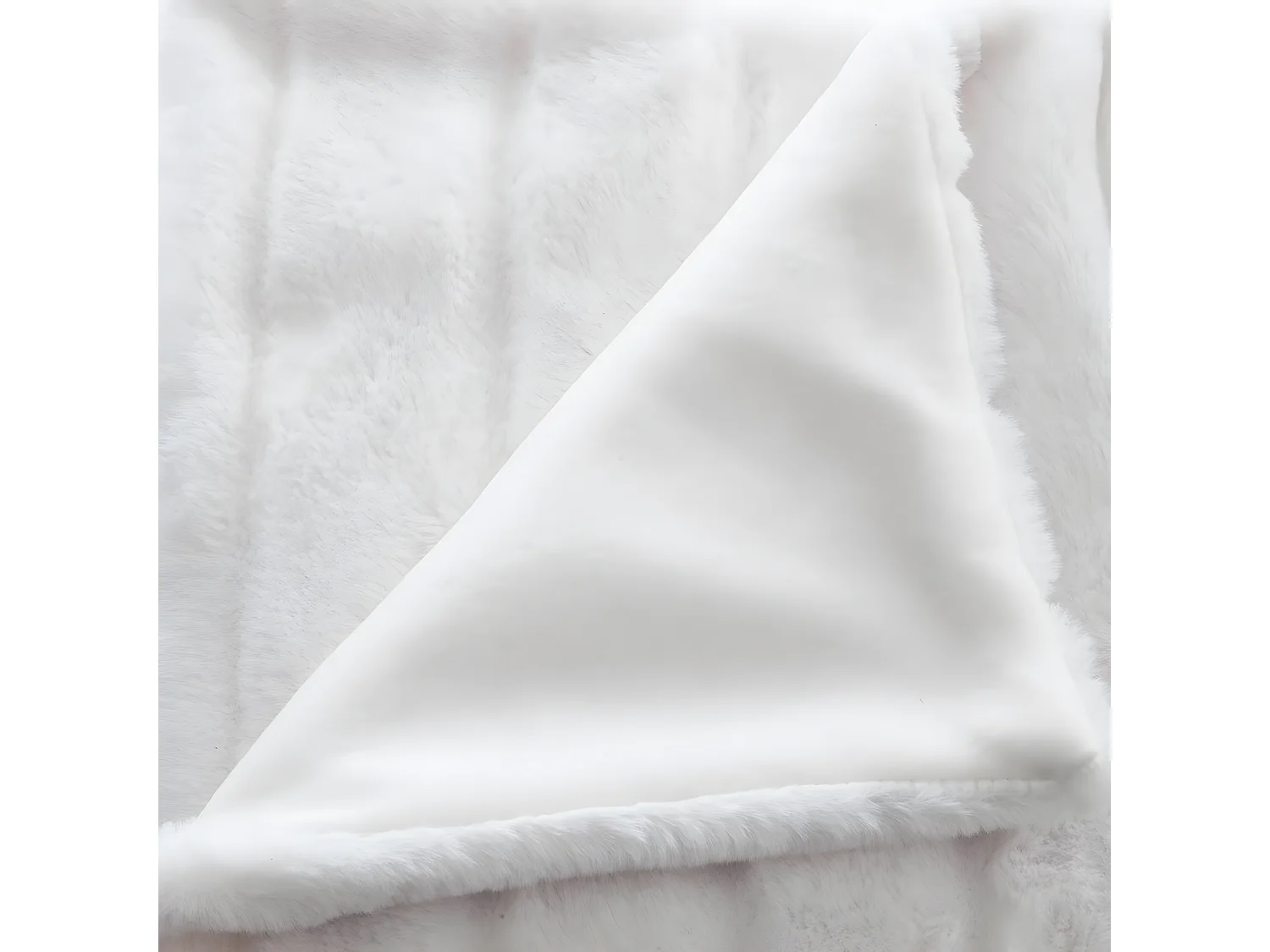 Plaid Fourrure manoir Blanc 120 x 160 cm