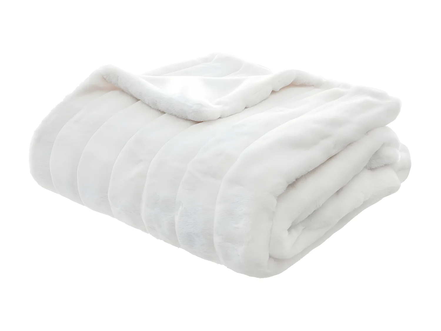 Plaid Fourrure manoir Blanc 120 x 160 cm