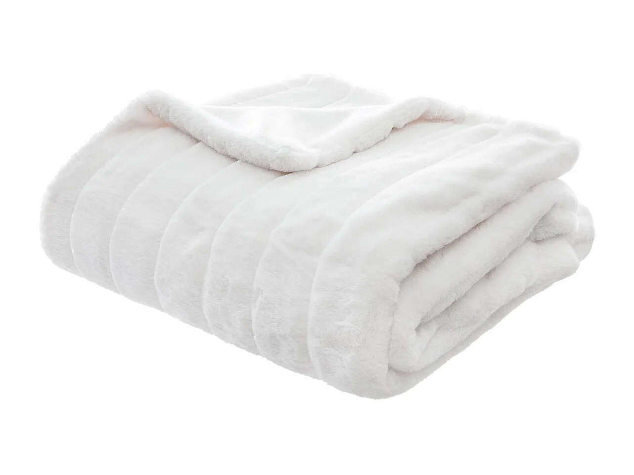 Plaid Fourrure manoir Blanc 120 x 160 cm