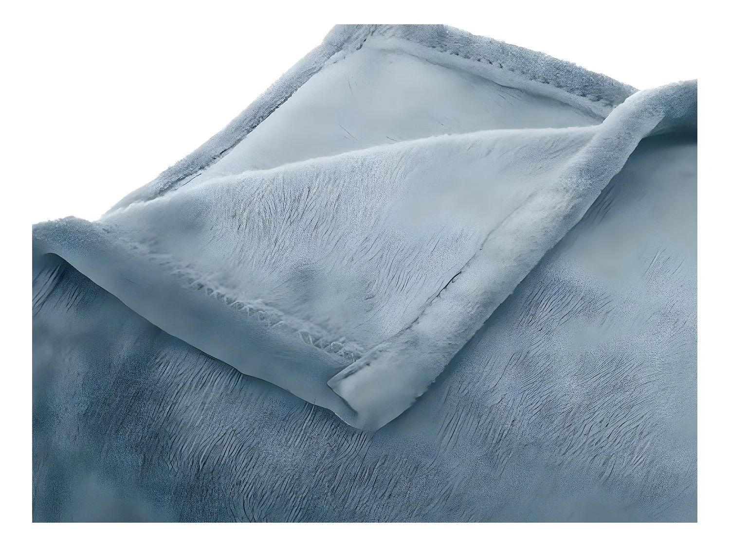 Manta polar Atmosphera poliéster azul 130x180 cm