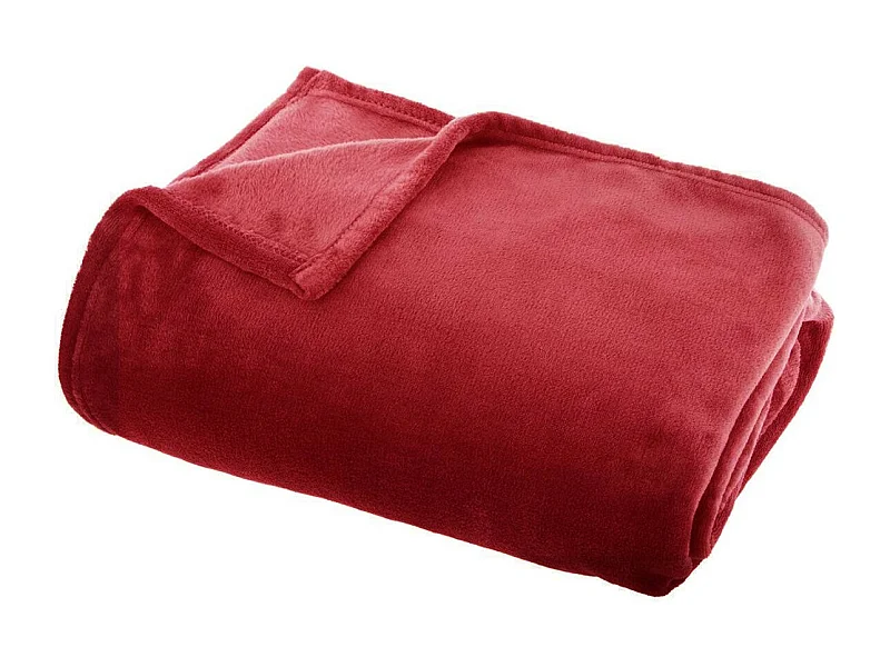 Plaid Flanelle Rouge  125 x 150 cm