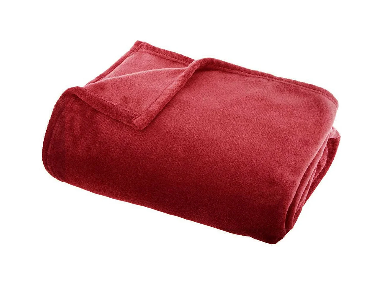 Plaid Flanelle Rouge  125 x 150 cm