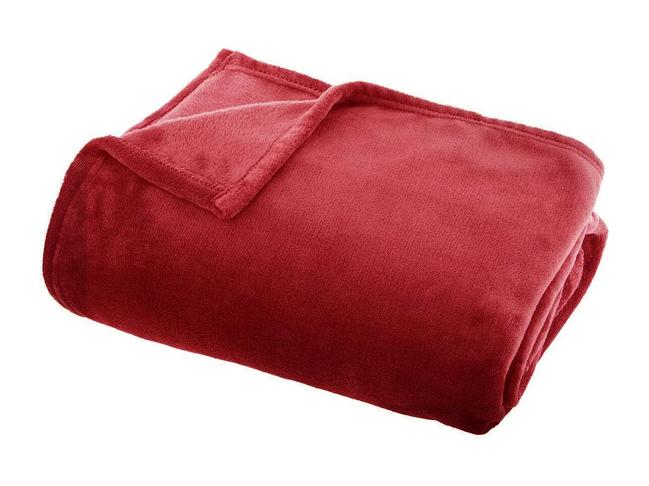 Plaid Flanelle Rouge  125 x 150 cm