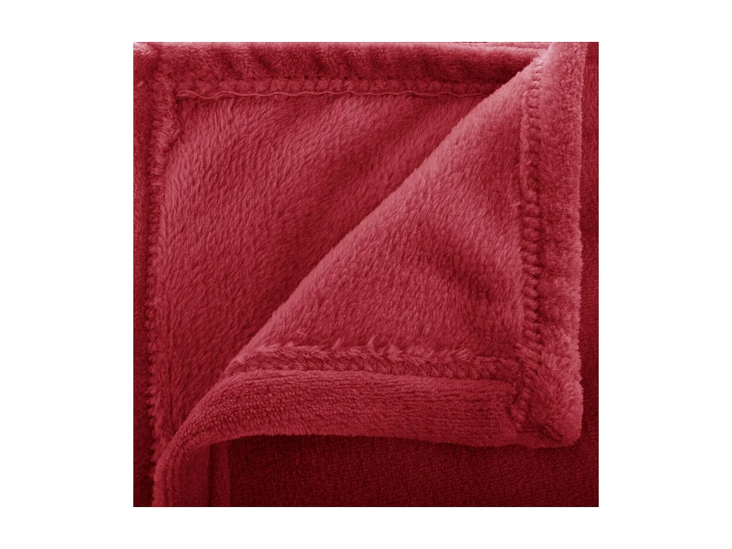 Plaid Flanelle Rouge  125 x 150 cm