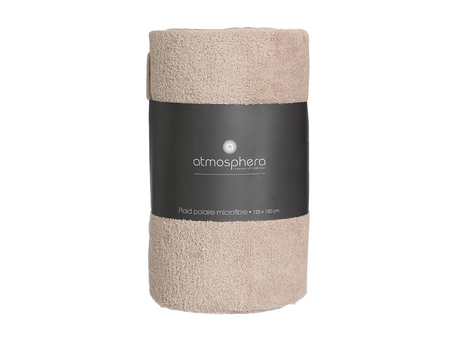 Plaid Microfibre Beige lin 125 x 150 cm