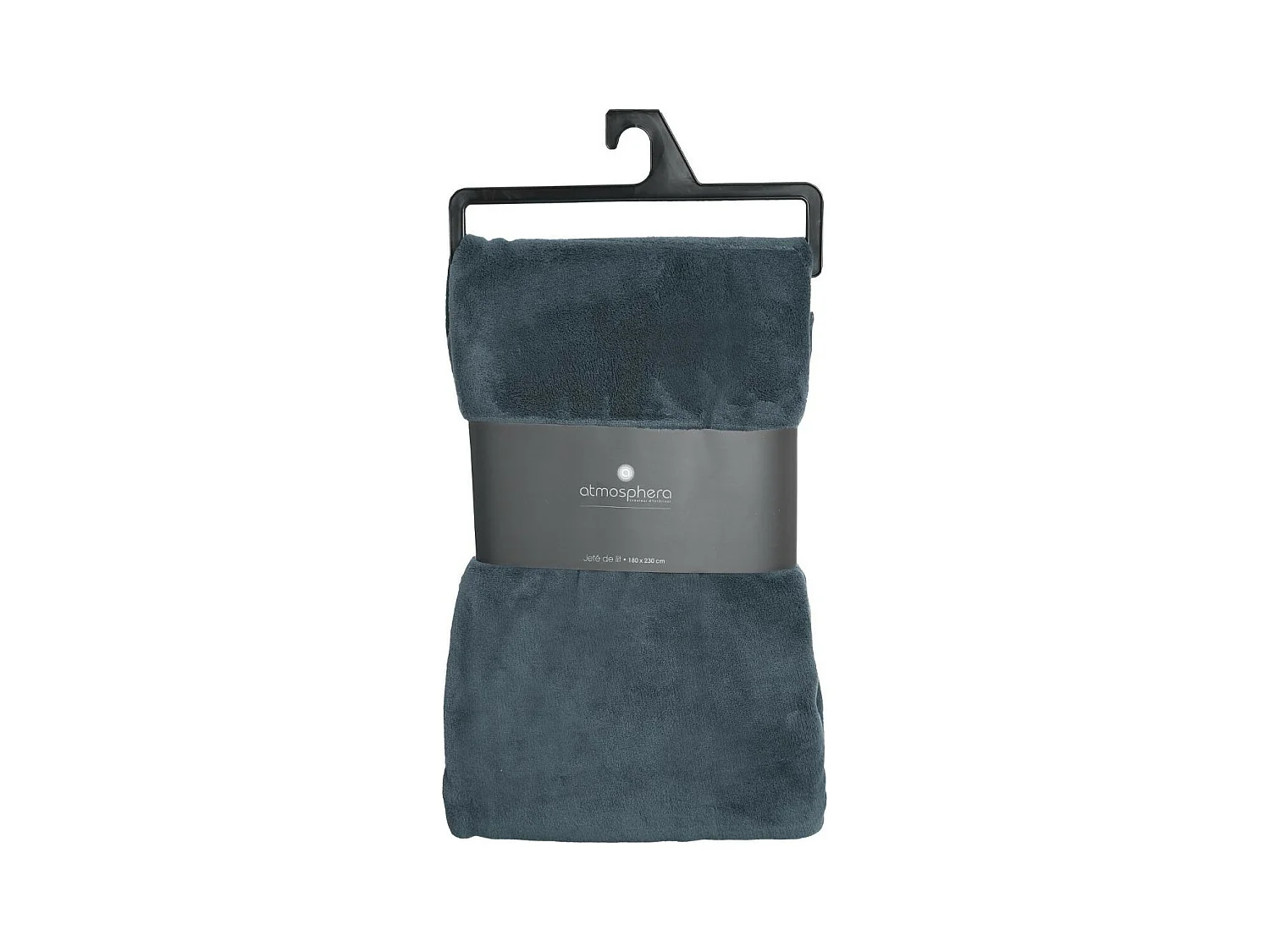 Plaid Microfibre Bleu Orage 180 x 230 cm