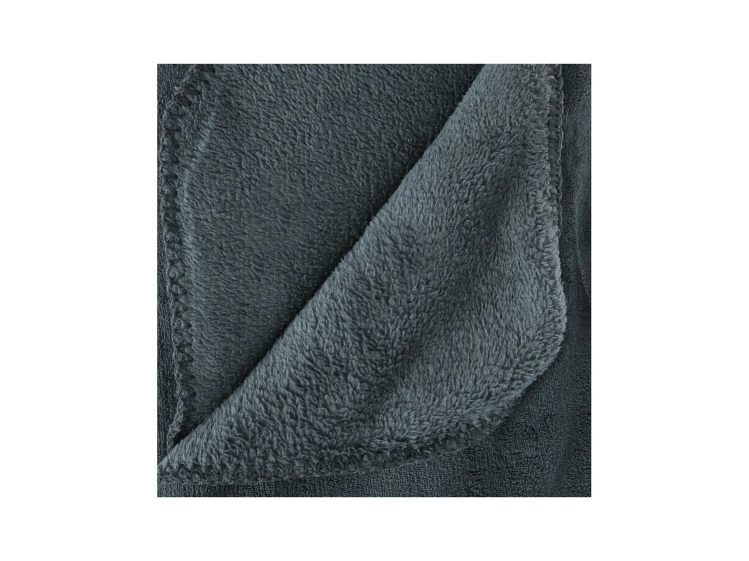 Plaid Microfibre Bleu Orage 180 x 230 cm