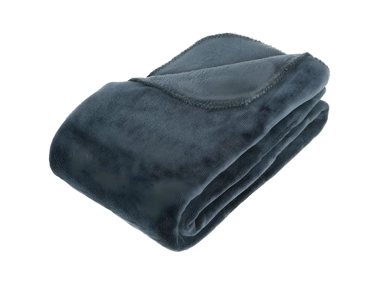 Plaid Microfibre Bleu Orage 180 x 230 cm