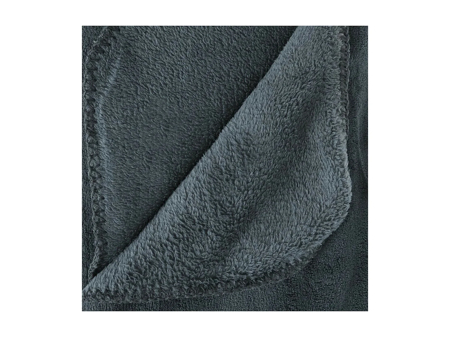 Plaid Microfibre Bleu Orage 180 x 230 cm