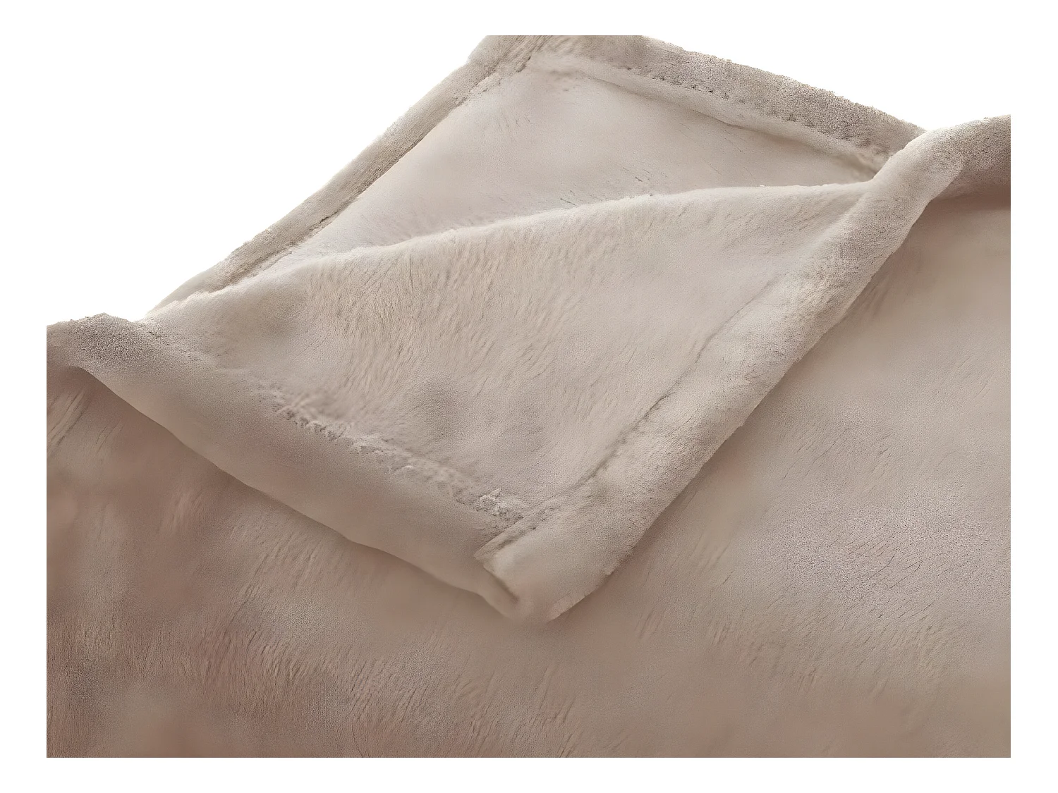 Plaid Flanelle Beige lin 130 x 180 cm