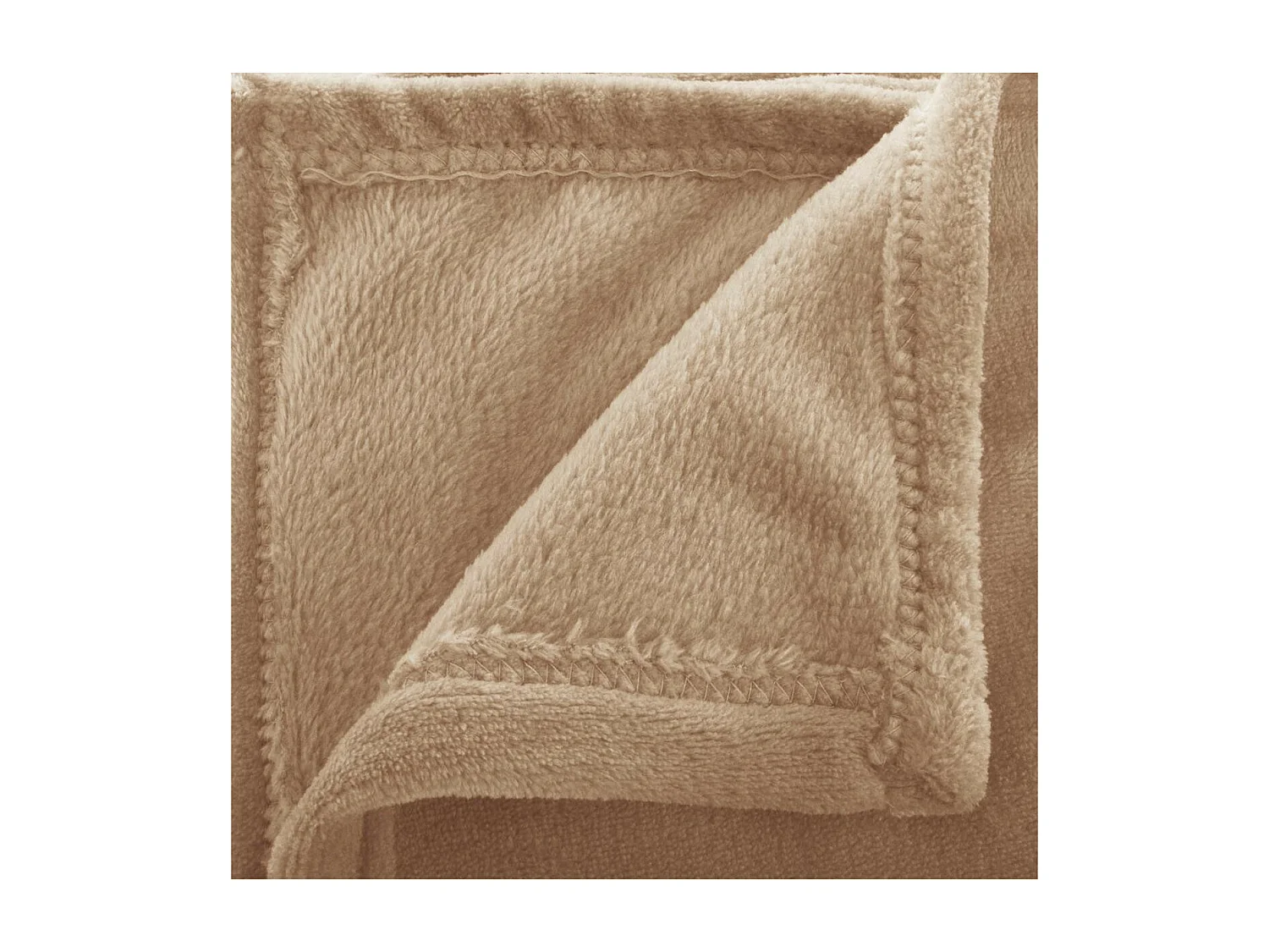 Plaid Flanelle Beige lin 130 x 180 cm