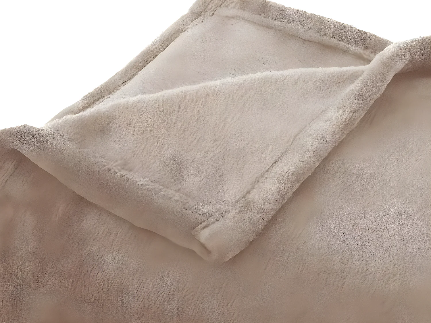 Plaid Flanelle Beige lin 130 x 180 cm