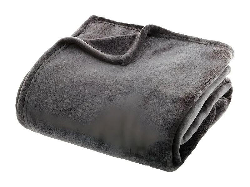 Plaid Flanelle Gris foncé 130 x 180 cm