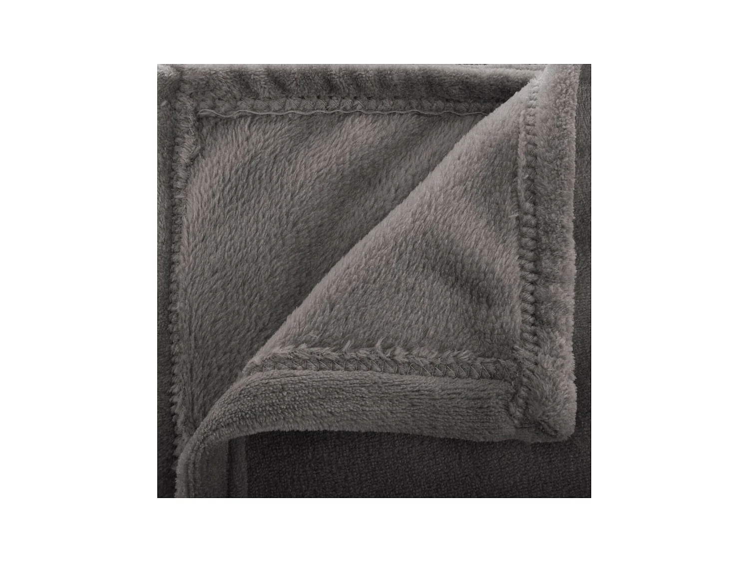 Plaid Flanelle Gris foncé 130 x 180 cm