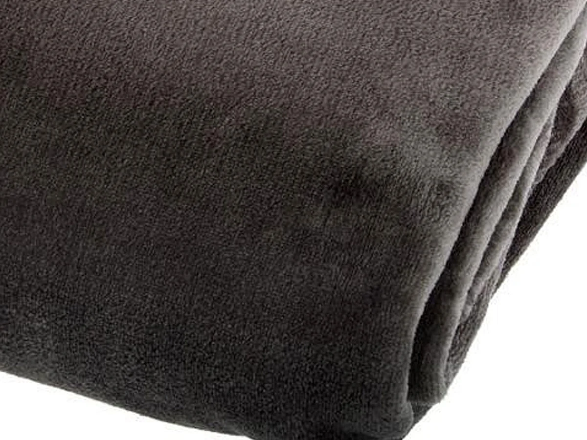 Plaid Flanelle Gris foncé 130 x 180 cm