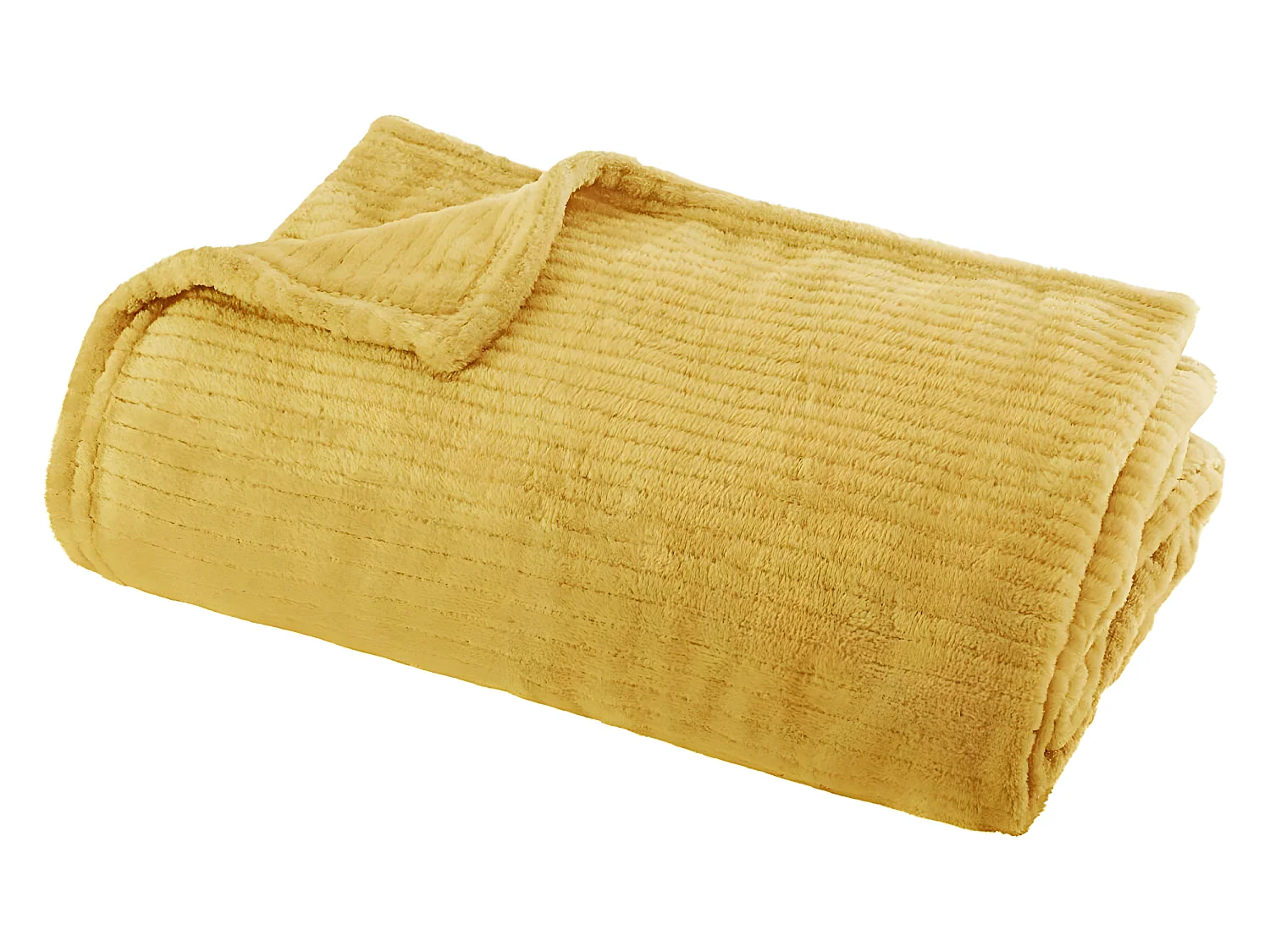 Plaid Flanelle Ocre 125 x 150 cm