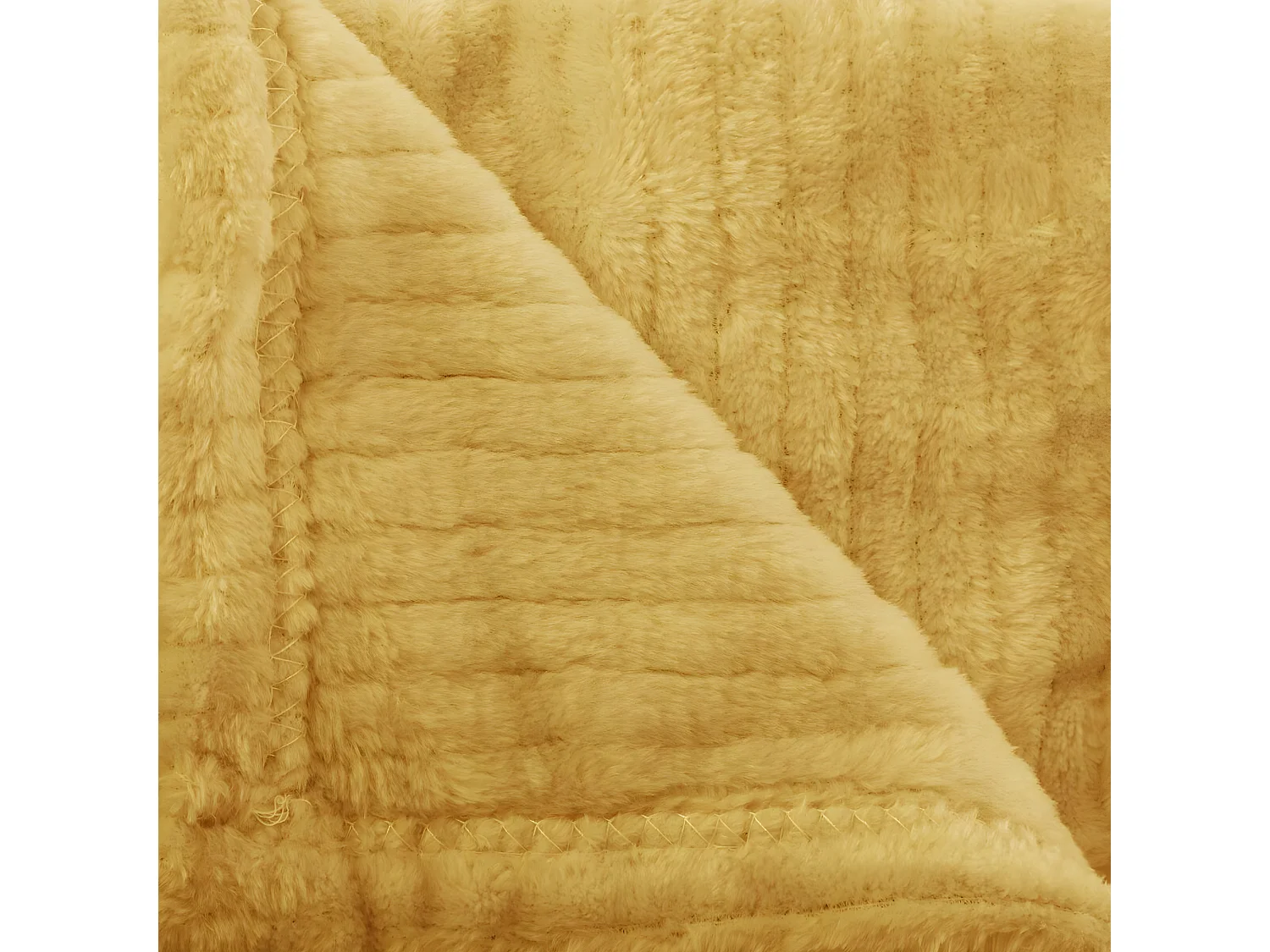 Plaid Flanelle Ocre 125 x 150 cm