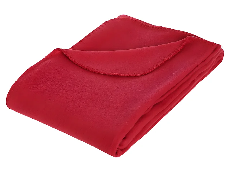 Plaid Polaire Rouge 125 x 150 cm