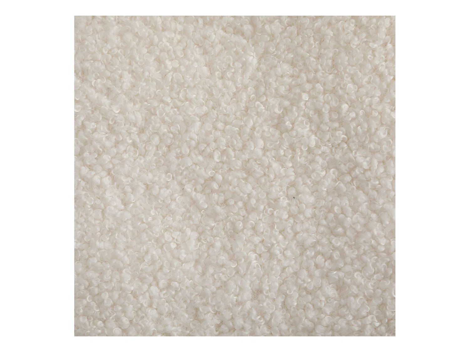 Plaid en fourrure bouclée Blanc Ivoire 120 x 160 cm