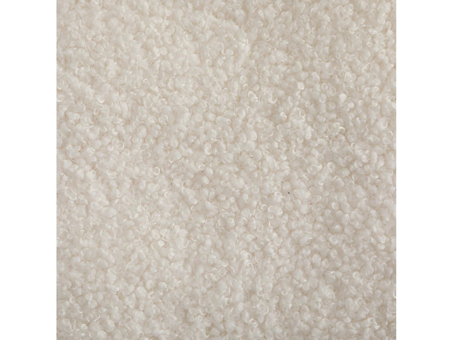 Plaid en fourrure bouclée Blanc Ivoire 120 x 160 cm