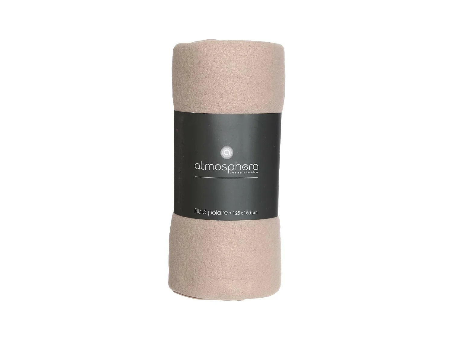 Plaid Polaire Beige lin 125 x 150 cm