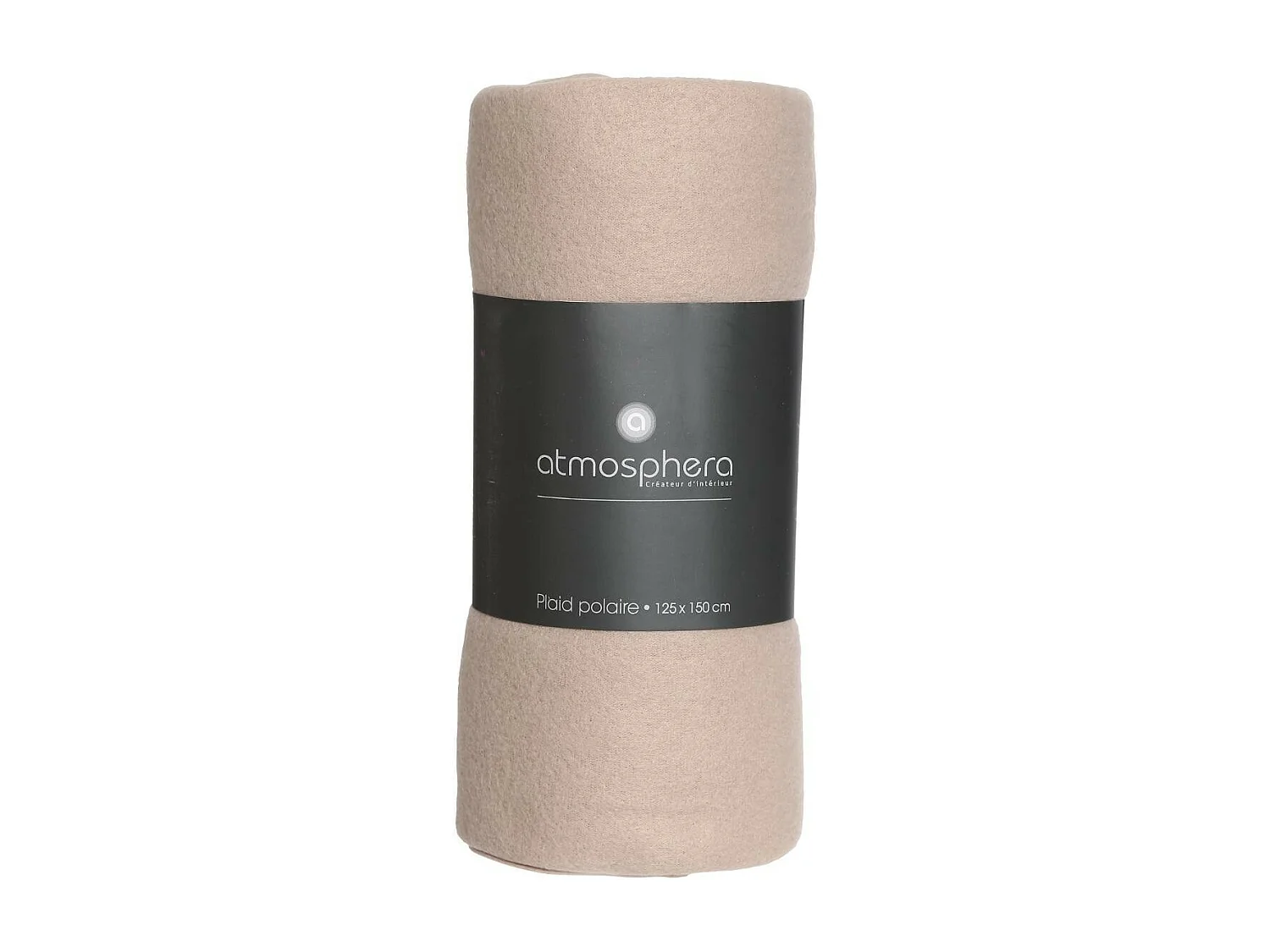 Plaid Polaire Beige lin 125 x 150 cm