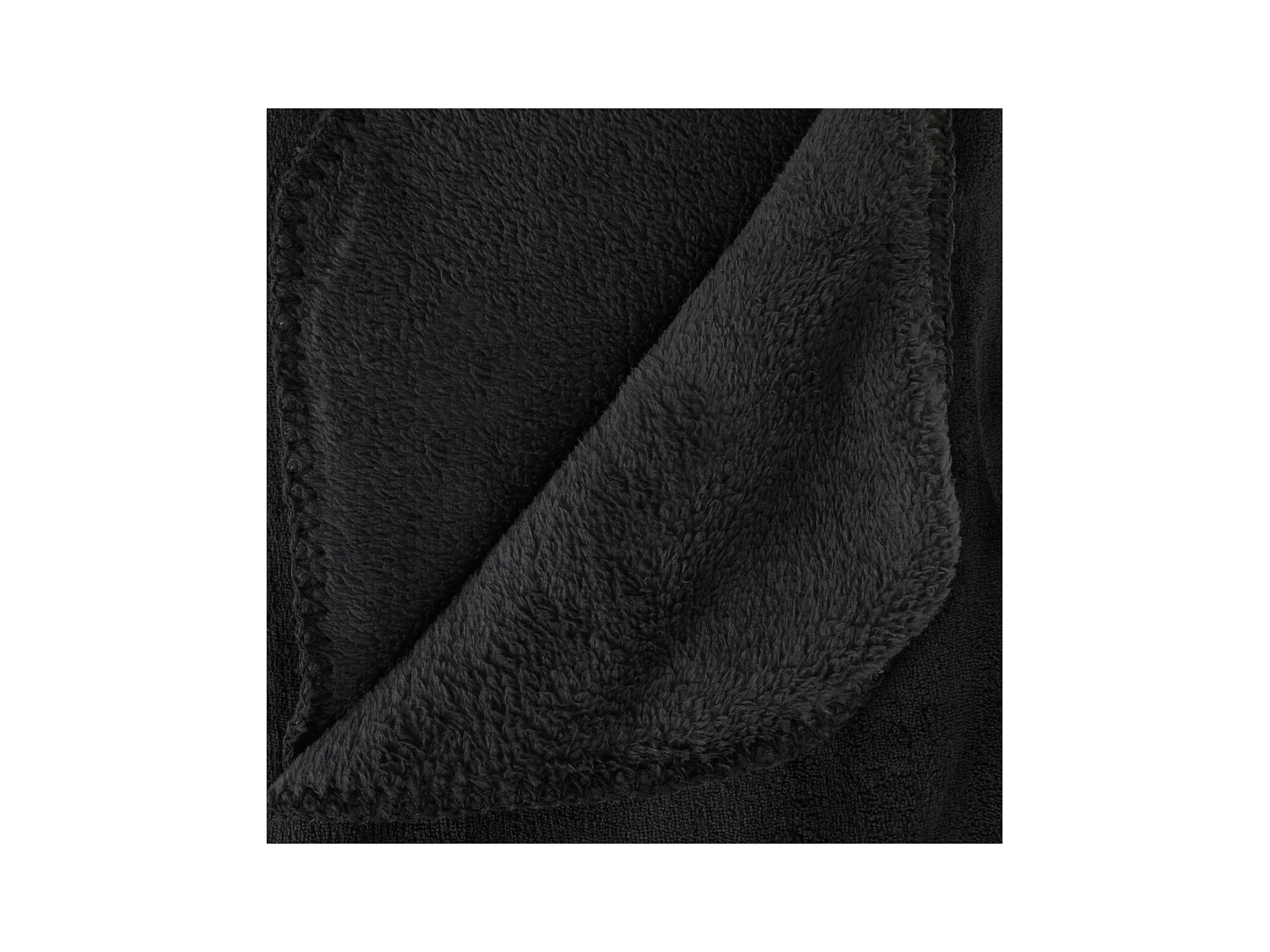 Plaid Microfibre Noir 180 x 230 cm