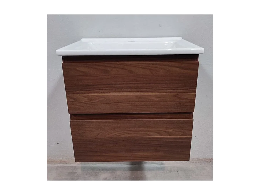 Waschtisch mit Unterschrank MESSINA 60 cm Nussbaum