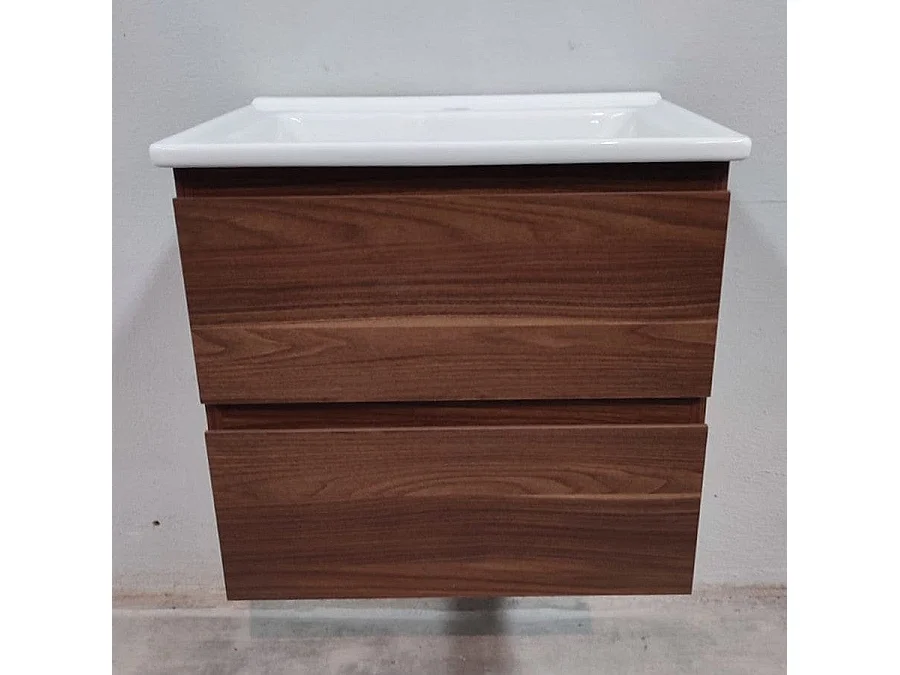 Waschtisch mit Unterschrank MESSINA 60 cm Nussbaum