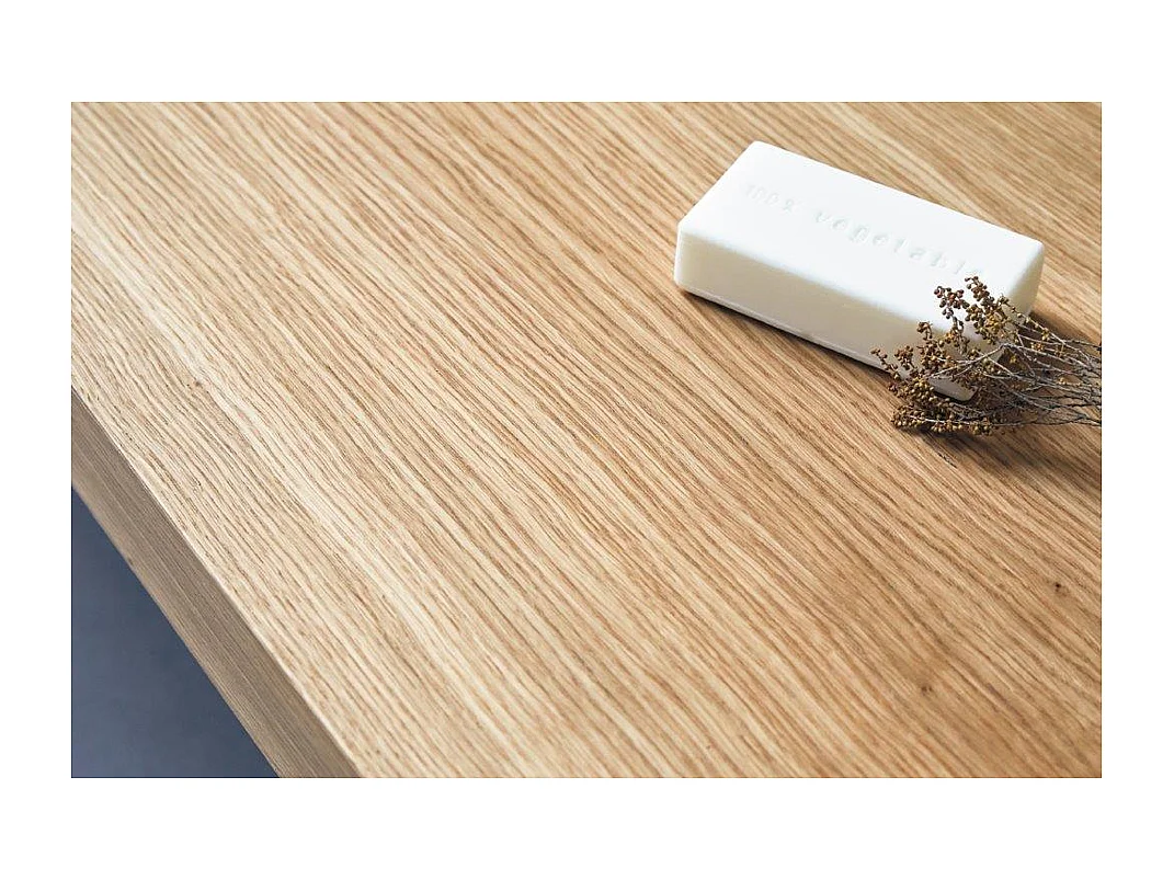 Waschtisch für Aufsatzwaschbecken in Eiche ZERO Tiefe 52 cm - Breite 180 cm