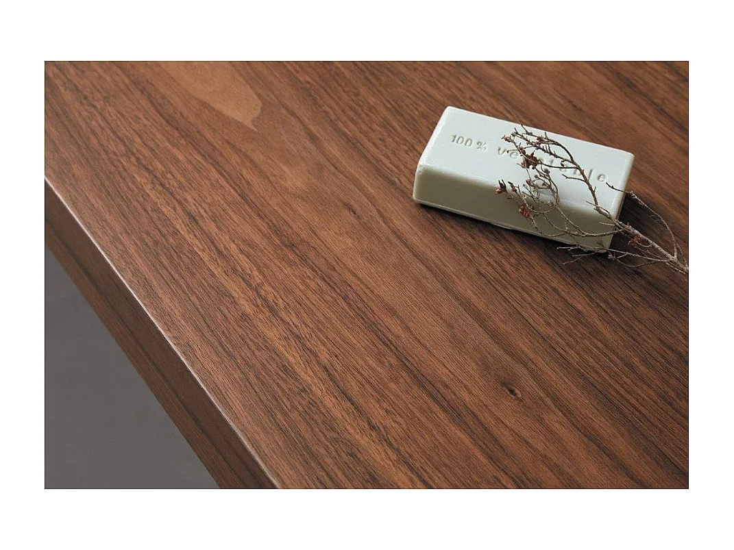 Encimera para lavabos de sobre encimera ZERO, color nogal  Profundidad 45 cm - Largo 160 cm