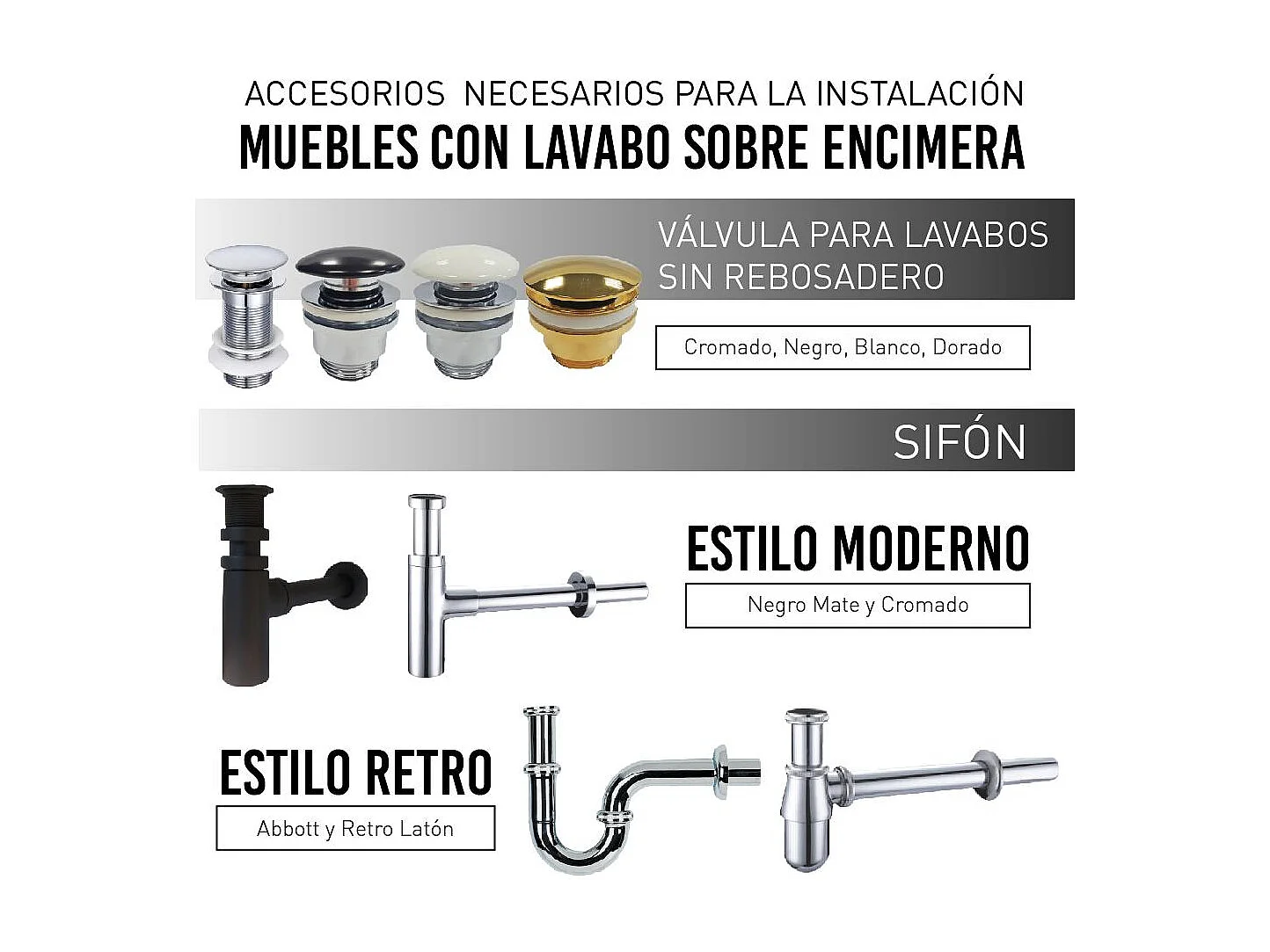 Waschtisch für Aufsatzwaschbecken in Eiche ZERO Tiefe 45 cm - Breite 120 cm