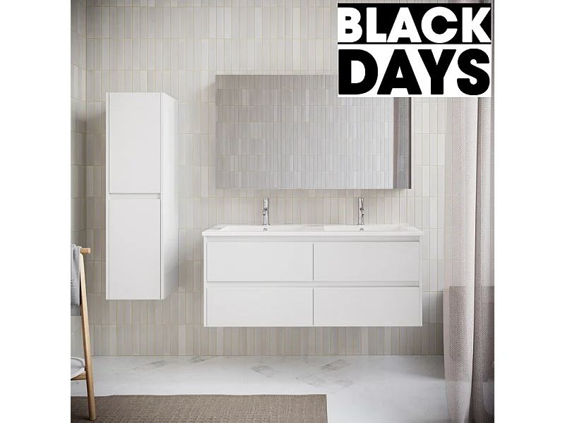 Waschtisch mit Unterschrank FORTINA 120 cm weiß