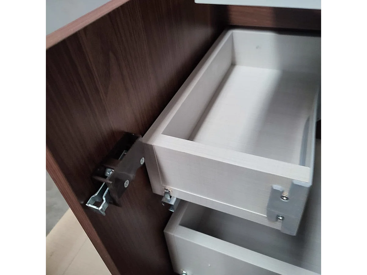 Lavabo con mueble MESSINA 80 cm nogal