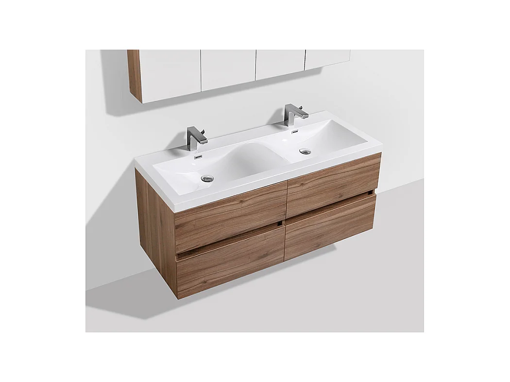 Mueble lavabo + lavabo 144cm MONTADO SIENA Roble Claro