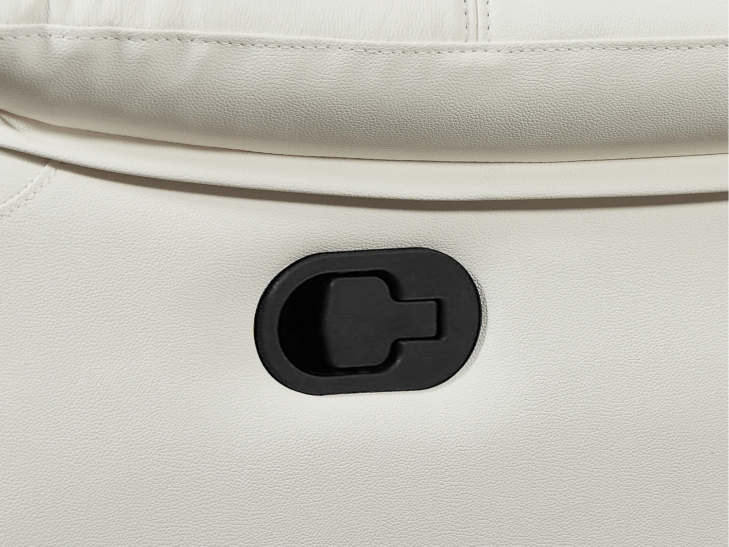 Relaxsessel - Leder - Weiß - VINETA