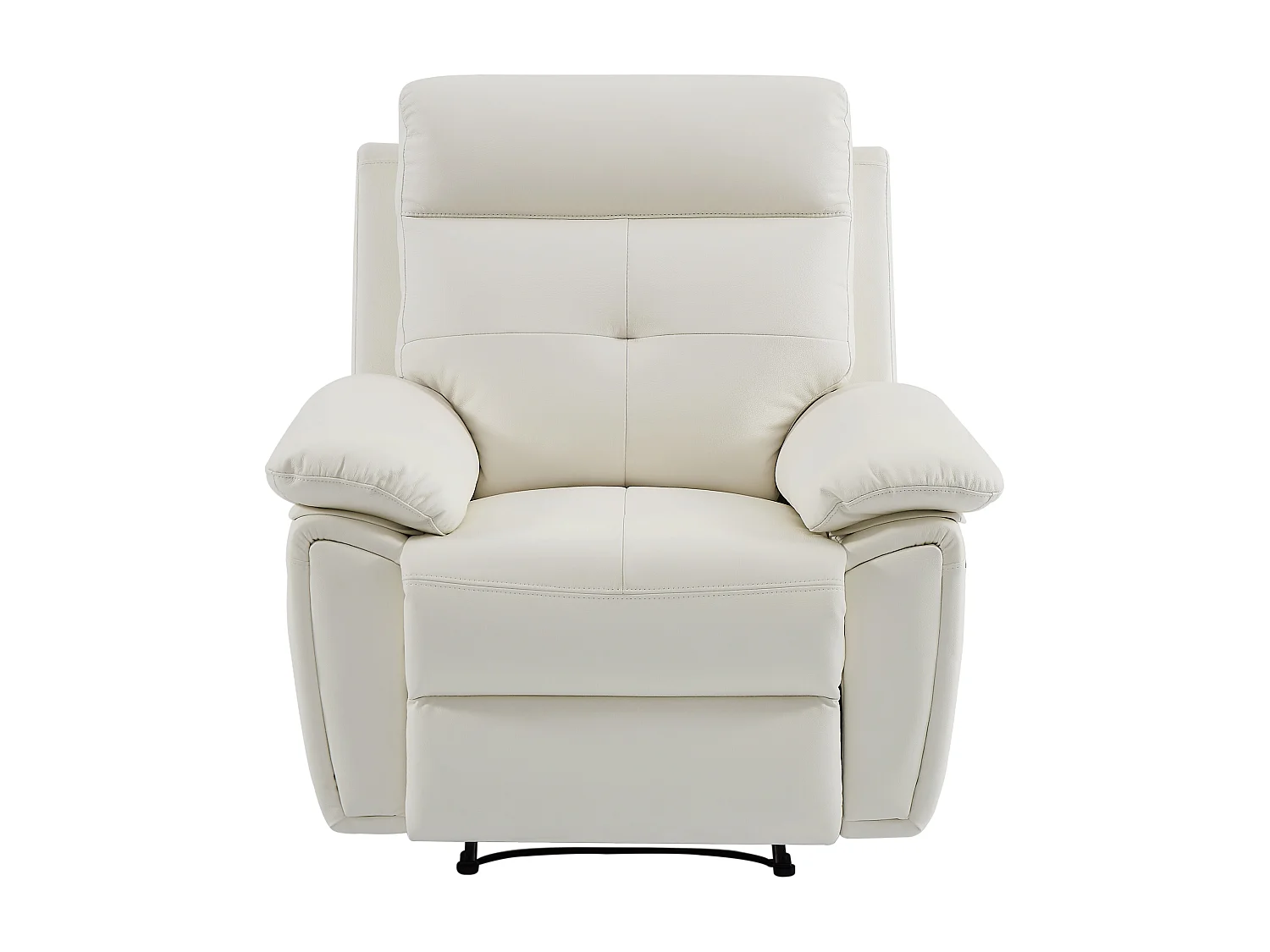 Relaxsessel - Leder - Weiß - VINETA