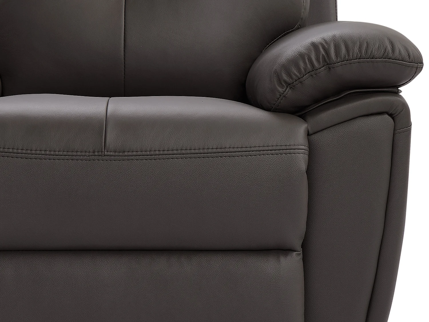 Divano 3 posti relax in Pelle Marrone - VINETA